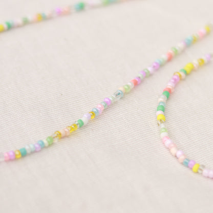 Cotton Candy | Perlenkette | Fußkette | Armband | individuell