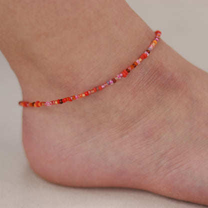 Corallia | Perlenkette | Sommerkette | Fußkettchen | Armband | individuell