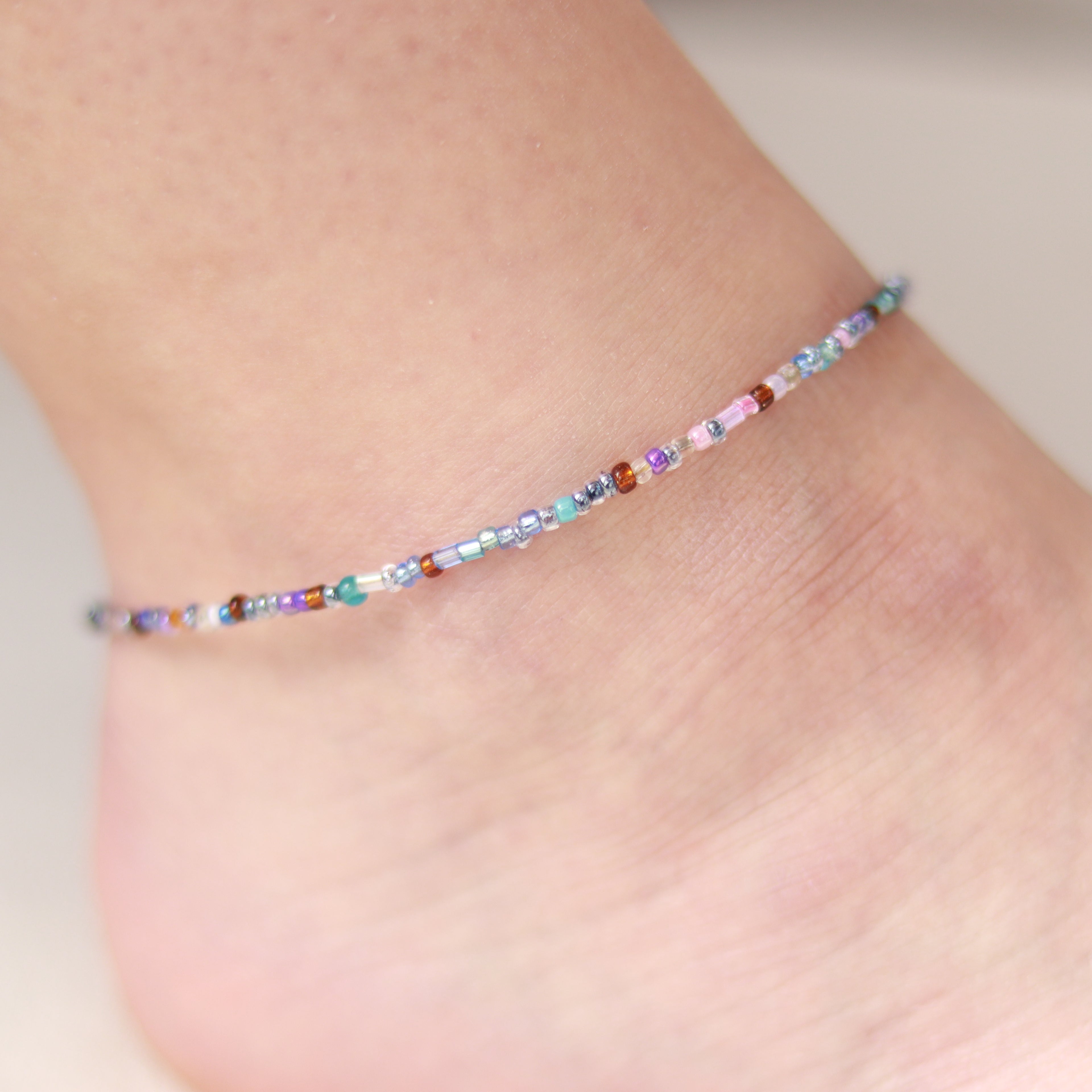 Lavender Haze | Perlenkette | Sommerkette | Fußkette | Armband | individuell