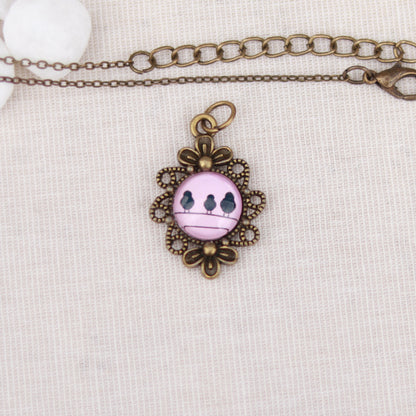 Cabochon Charm | Halskette | bronzefarben