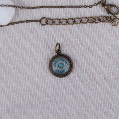 Cabochon Charm | Halskette | bronzefarben