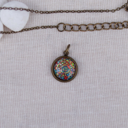 Cabochon Charm | Halskette | bronzefarben