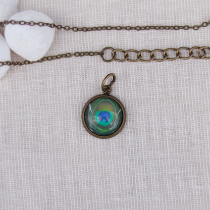 Cabochon Charm | Halskette | bronzefarben