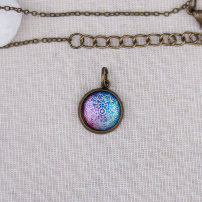 Cabochon Charm | Halskette | bronzefarben