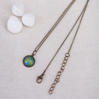 Cabochon Charm | Halskette | bronzefarben