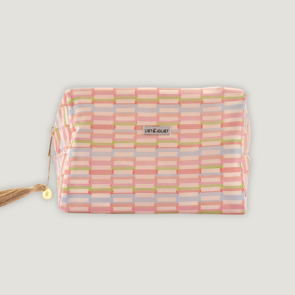Make-Up-Tasche | Groß | Streifen