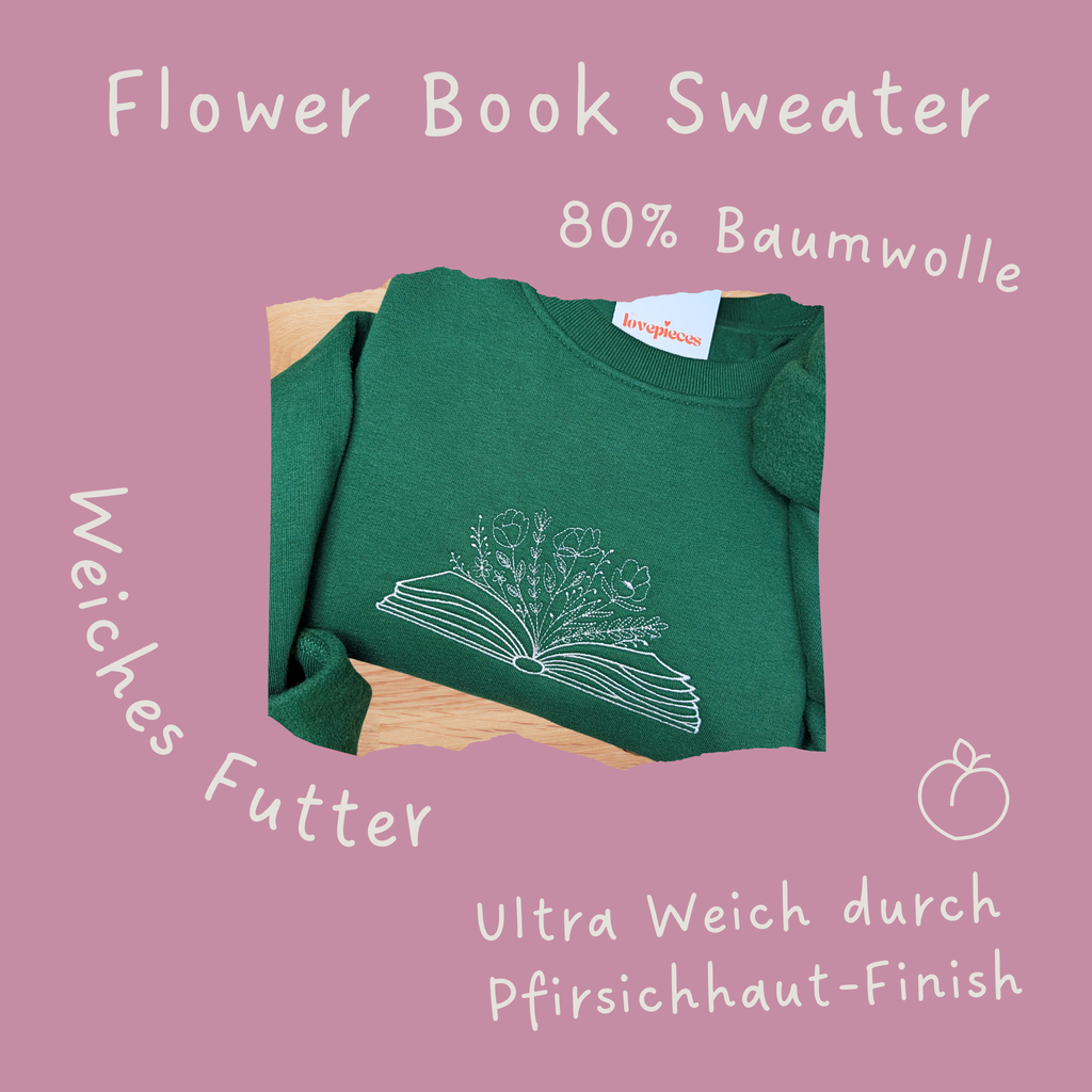 Buch Blumen Pullover | Midweight
