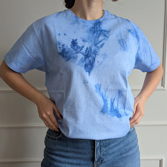 Blue Serenity | Batik T-Shirt | blau