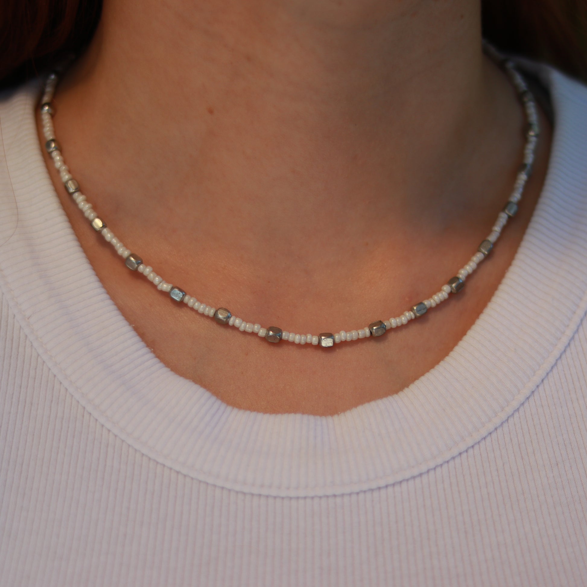 Perlenkette weiß celestial