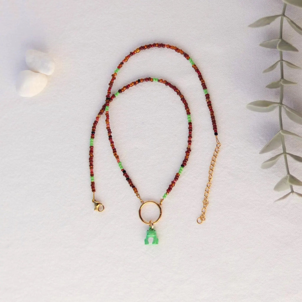 Mini Frosch | Charm und Kette