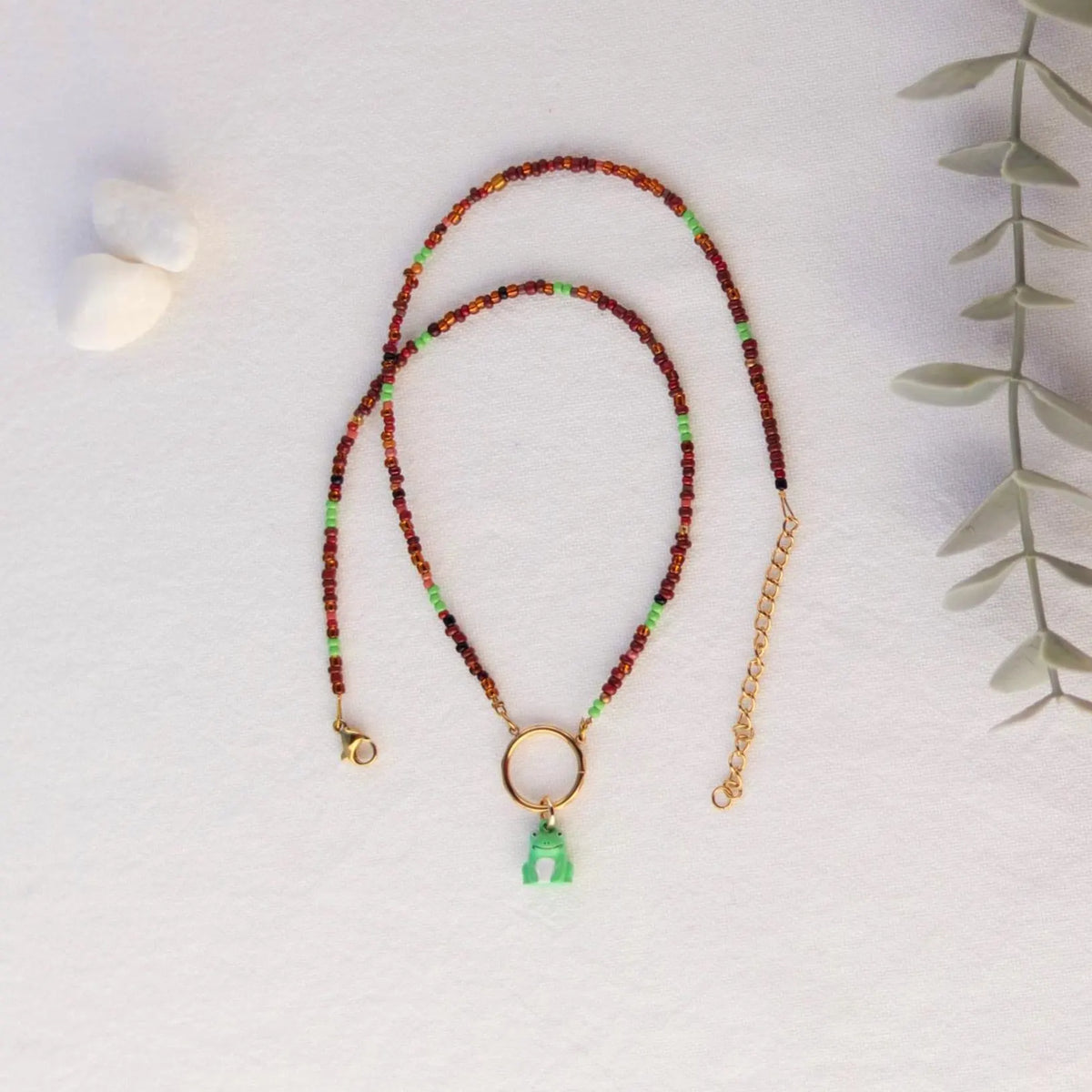 Mini Frosch | Charm und Kette