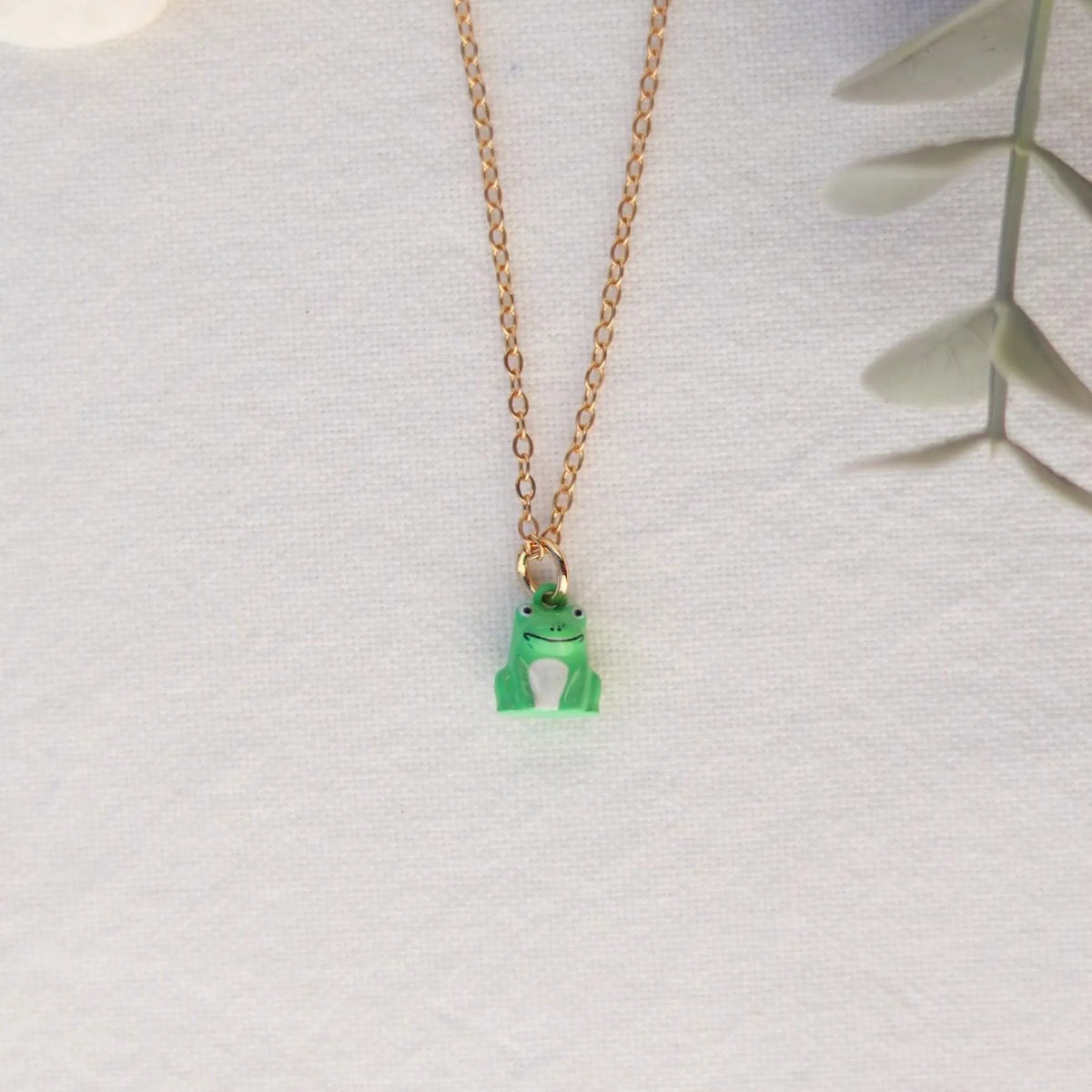 Mini Frosch | Charm und Kette
