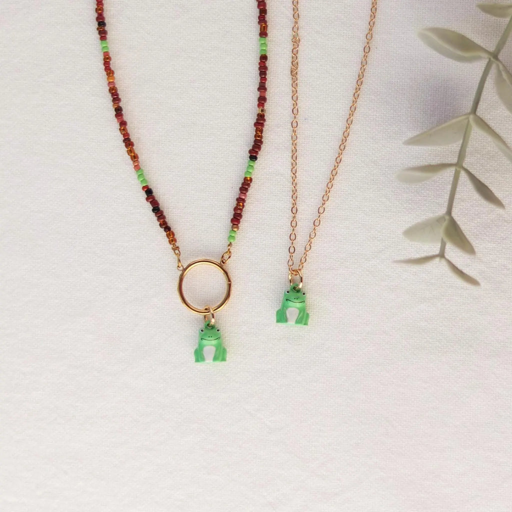 Mini Frosch | Charm und Kette