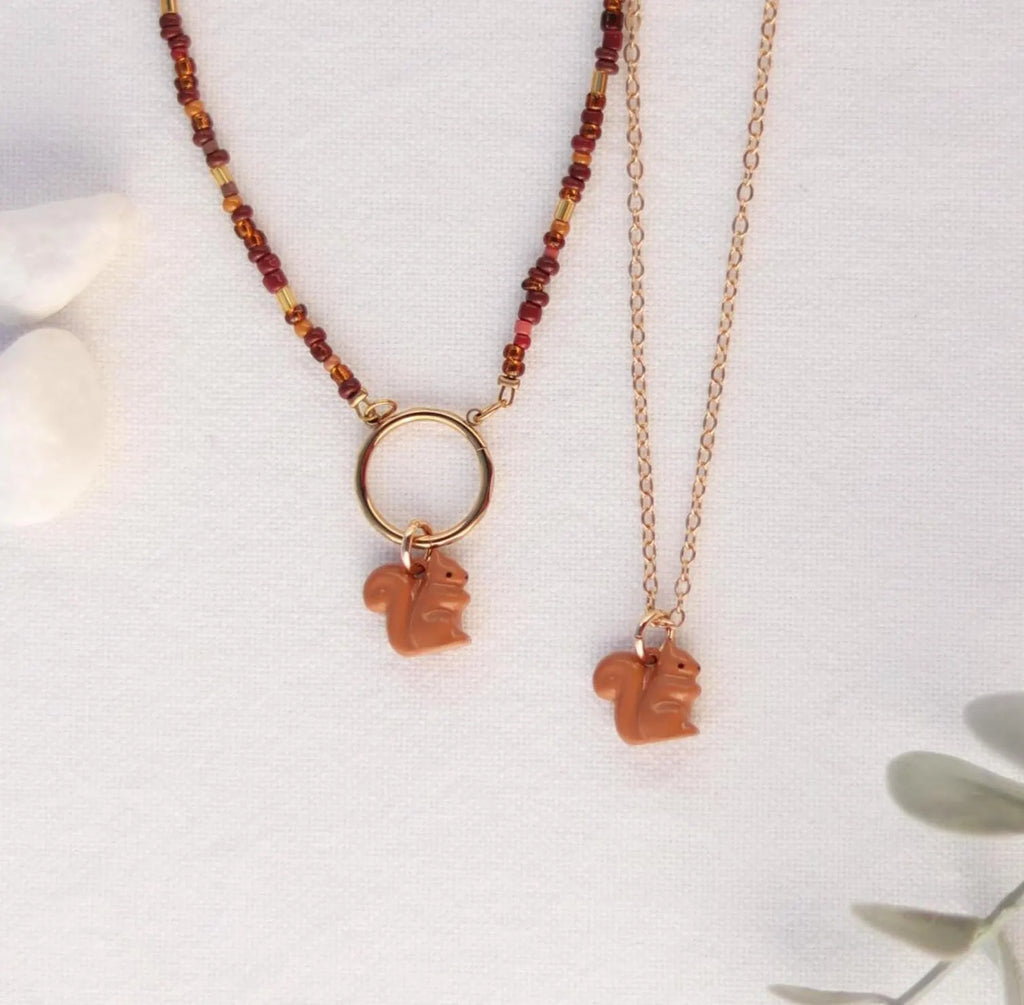 Mini Eichhörnchen | Charm und Kette