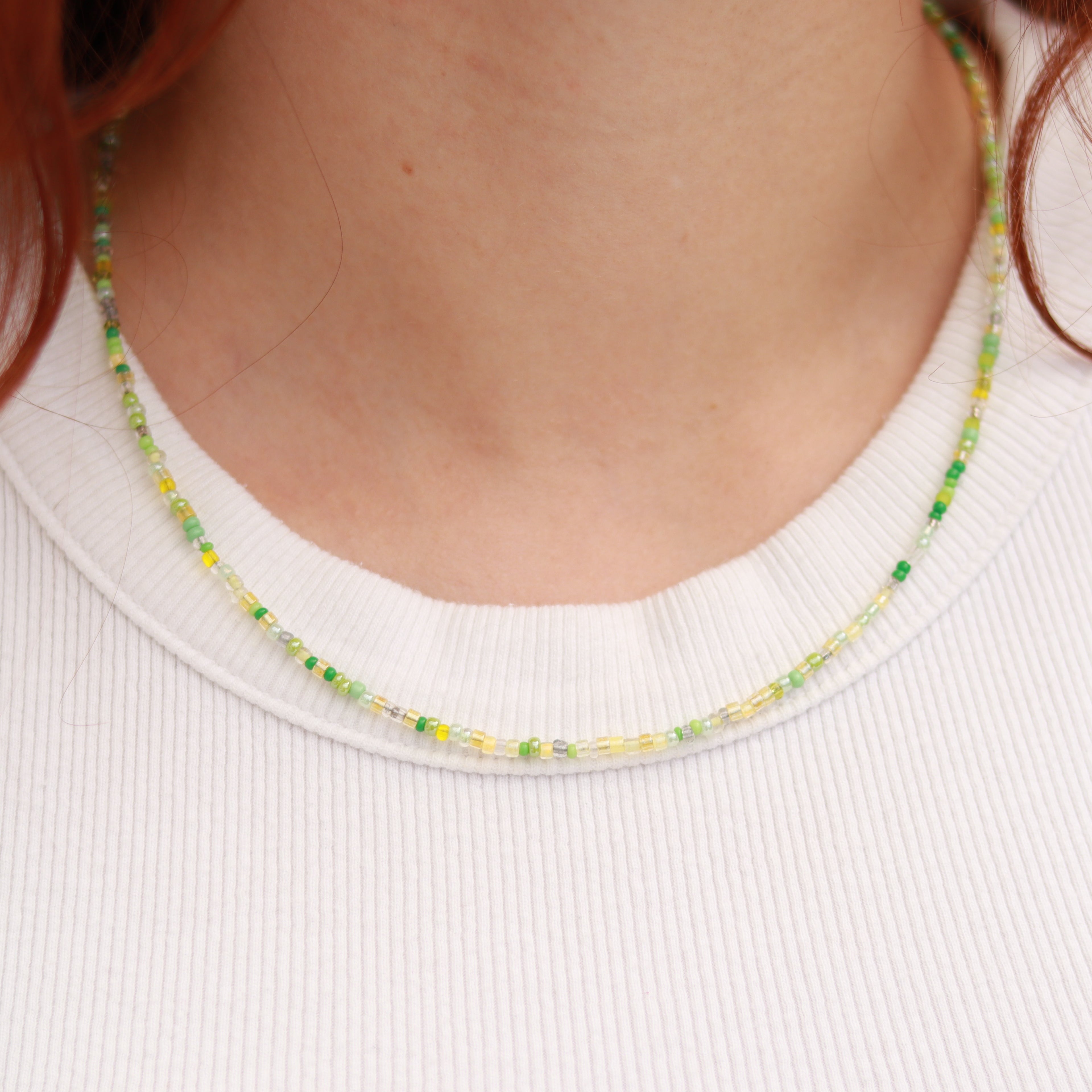 Limonella | Perlenkette | Sommerkette | Fußkettchen | Armband | individuell